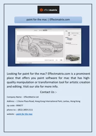 paint for the mac effectmatrix com