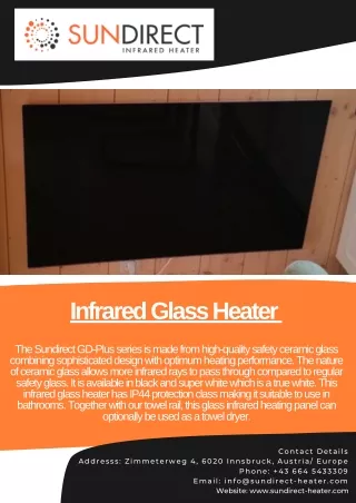 infrared glass heater