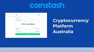 Cryptocurrency Platform Australia - Coinstash