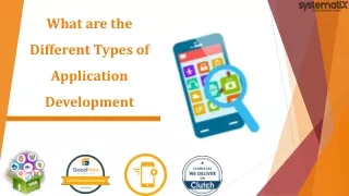 What are the Different Types of Application Development