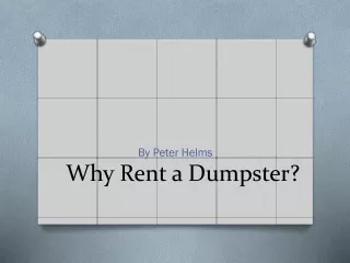 Why Rent a Dumpster- dumpster rental nh