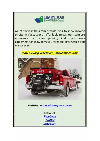 we at snowlimitless com provides you to snow