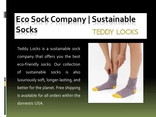 Eco Sock Company | Sustainable Socks | Teddy Locks