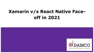 Xamarin v/s React Native: Which Framework to Choose?