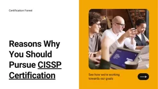 Reasons Why You Should Pursue CISSP Certification