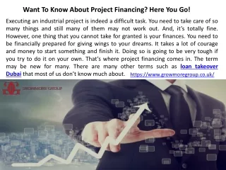 Project Financing Dubai