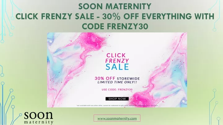 soon maternity click frenzy sale 30 off everything with code frenzy30