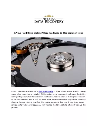 is your hard drive clicking here is a guide