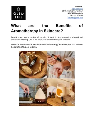 What are the Benefits of Aromatherapy in Skincare?