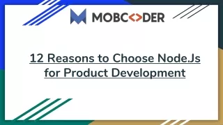 12 reasons to choose node js for product development