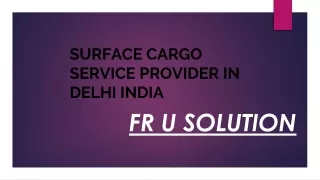 surface cargo service provider in delhi india