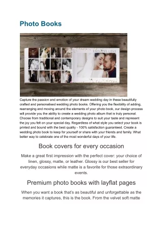 photo books