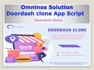 Doordash clone App Script