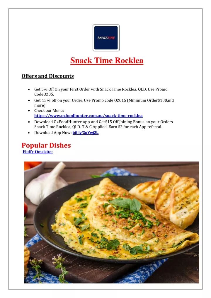 snack time rocklea offers and discounts