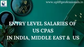 What is the salary of a fresh US CPA in India, Middle East countries and in the USA