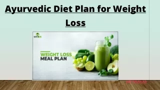 Ayurvedic Diet Plan for Weight Loss