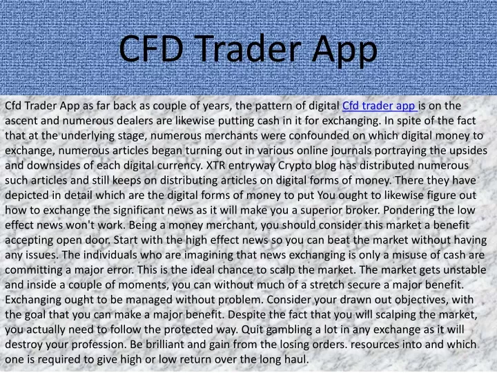 cfd trader app