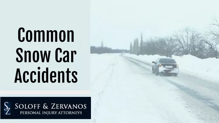 common snow car accidents