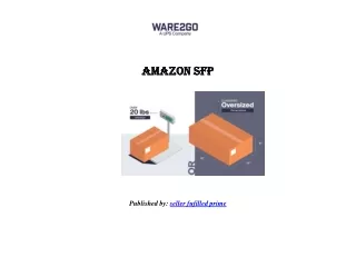 amazon sfp published by seller fufilled prime