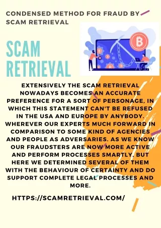 Condensed Method for fraud by Scam Retrieval