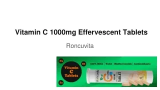 v itamin c 1000mg effervescent tablets