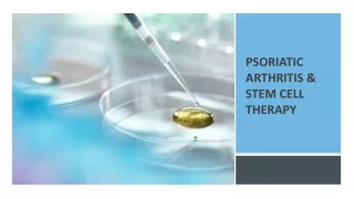 Psoriatic Arthritis & Stem Cell Therapy