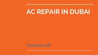 AC REPAIR IN DUBAI