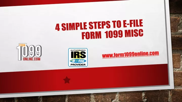 4 simple steps to e file form 1099 misc