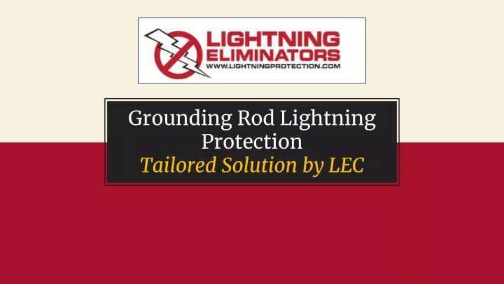 grounding rod lightning protection tailored