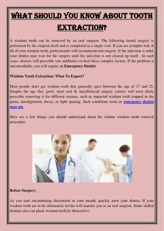 what should you know about tooth what should