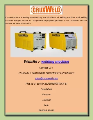 welding machine abhi