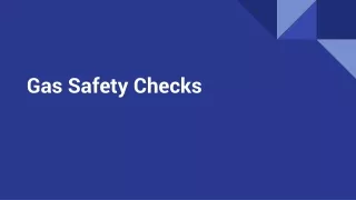 Gas Safety Checks