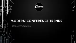 modern conference trends