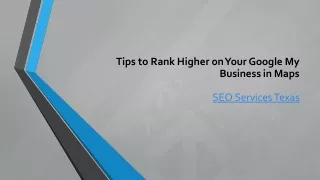 tips to rank higher on your google my