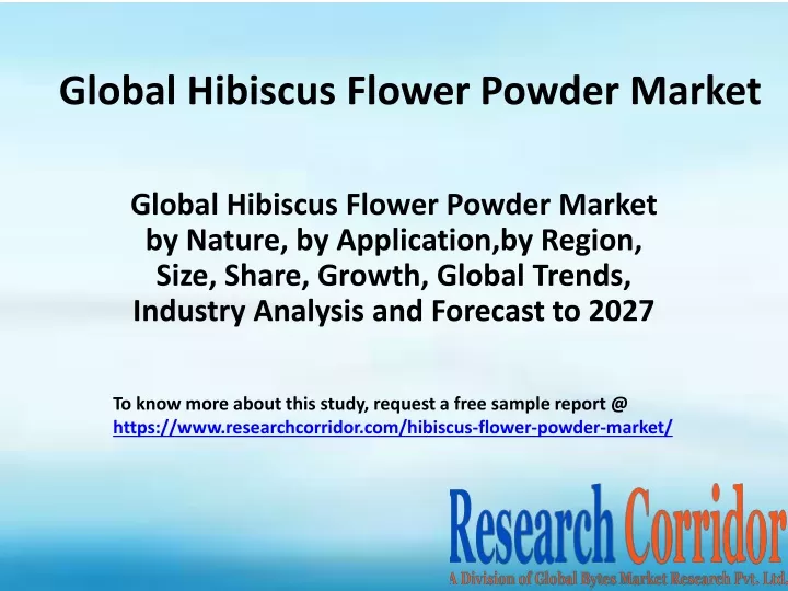 global hibiscus flower powder market