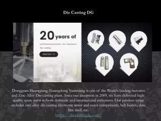 Zinc alloy die casting