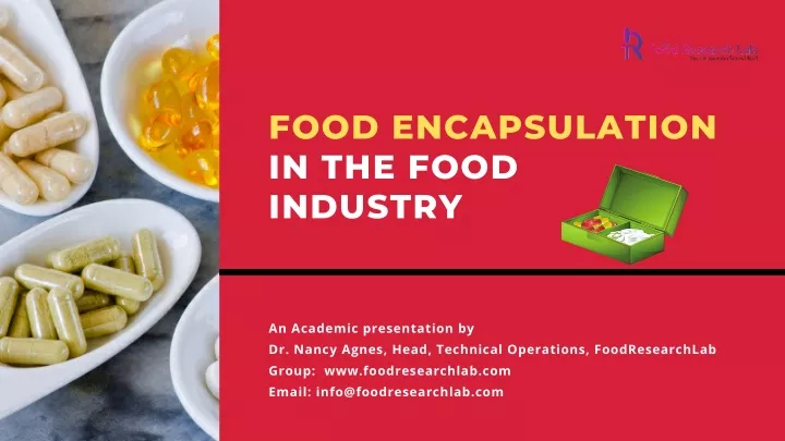 food encapsulation in the food industry
