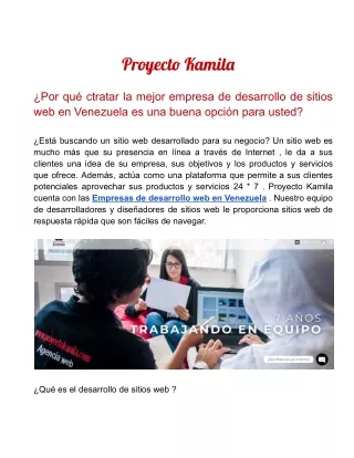Empresa De Desarrollo De Sitios Web De Comercio Electrónico En Venezuela