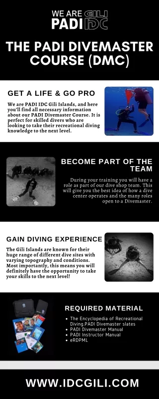 the padi divemaster course dmc