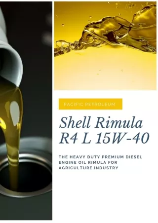 Shell Rimula R4 L 15W-40 - The Heavy Duty Premium Diesel Engine Oil Rimula