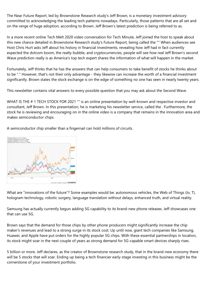 the near future report led by brownstone research