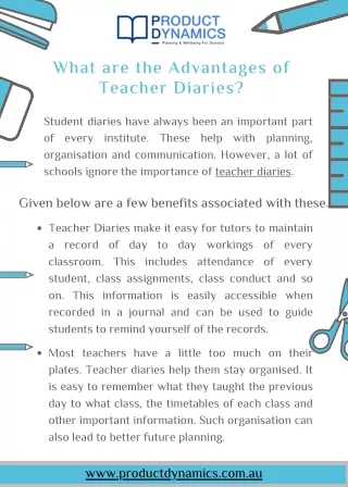 What are the Advantages of Teacher Diaries?