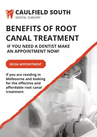 What are the Benefits of Root Canal Treatment in Melbourne?