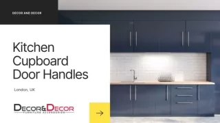Kitchen Cupboard Door Handles in London, UK - Decor and Decor