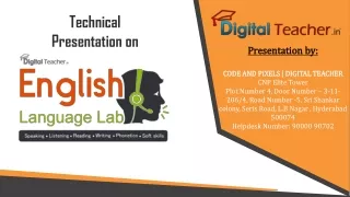 Digital language lab in Hyderabad, India | English language lab