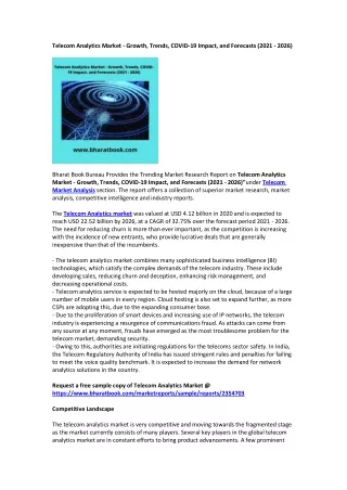 telecom analytics market growth trends covid