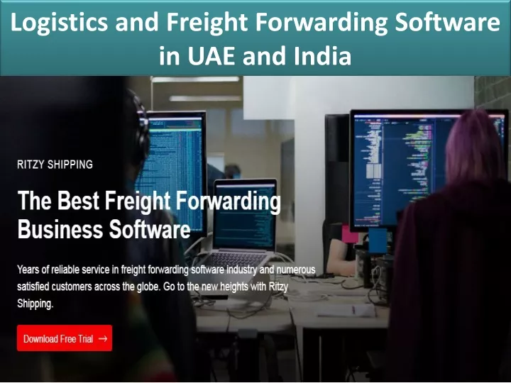 logistics and freight forwarding software in uae and india