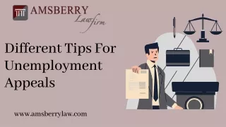 Different Tips for Unemployment Appeals | Amsberry Law Firm