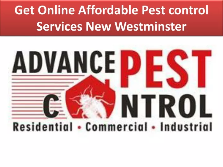 get online affordable pest control services new westminster
