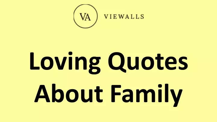 loving quotes about family